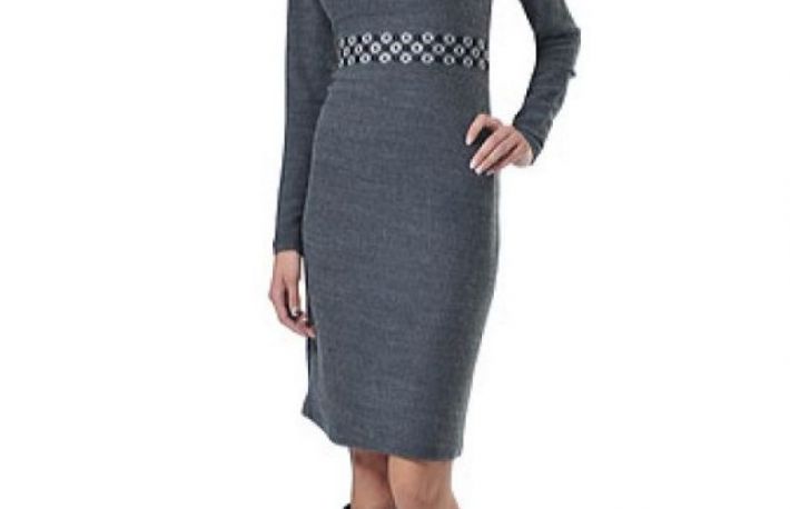 Rochie gri Elegance din bumbac model RE