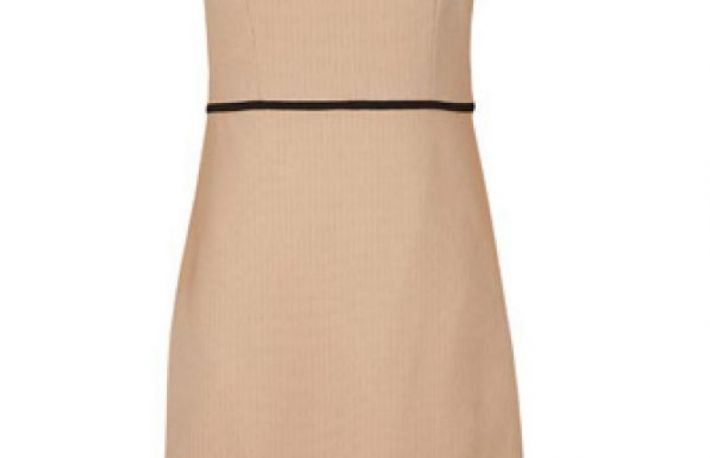 Rochie bej cu garnitura neagra model AFINA