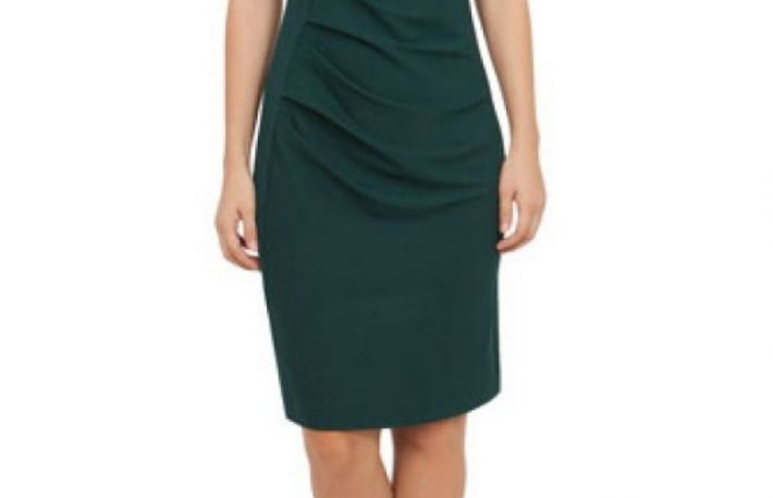 Rochie de seara verde cu aplicatie perle model PERLA13