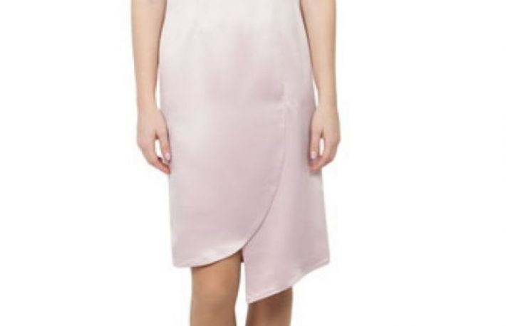 Rochie Modas roz din bumbac satinat model 217