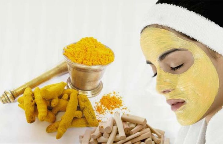  Masca de fata pe baza de turmeric