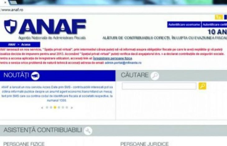 Anaf a lansat aplicatia 