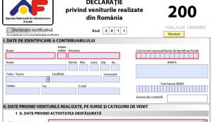 Afla cum sa completezi si sa depui declaratia 200 pentru veniturile realizate in 2013