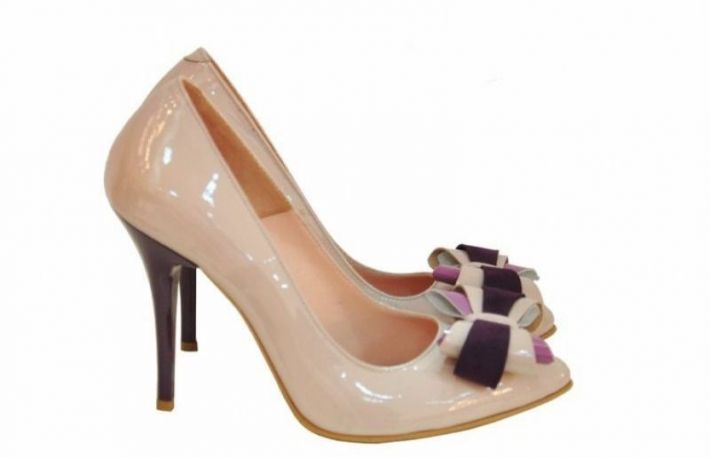 Pantofi de ocazte din piele naturala in culorile primaverii