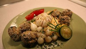 Chiftele de sparanghel la cuptor